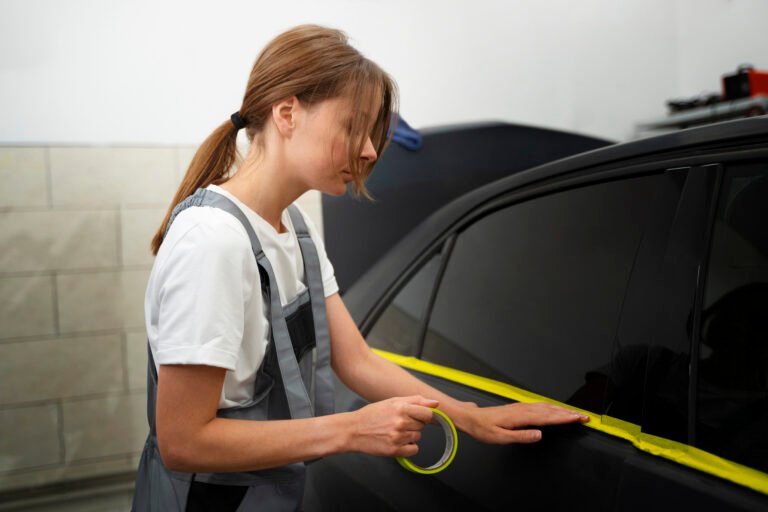 auto service salon doign car wrapping (4)