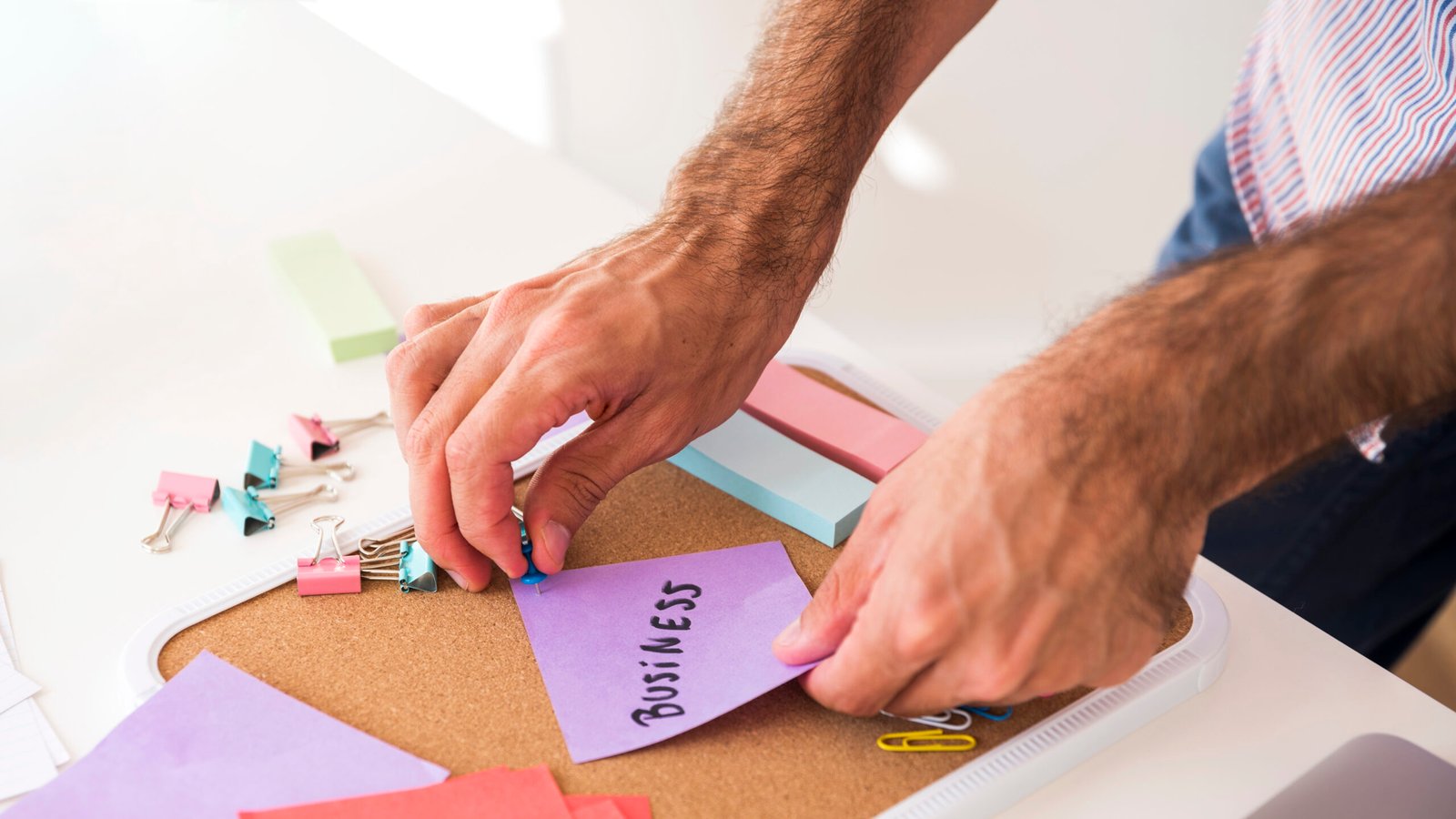 business man working office